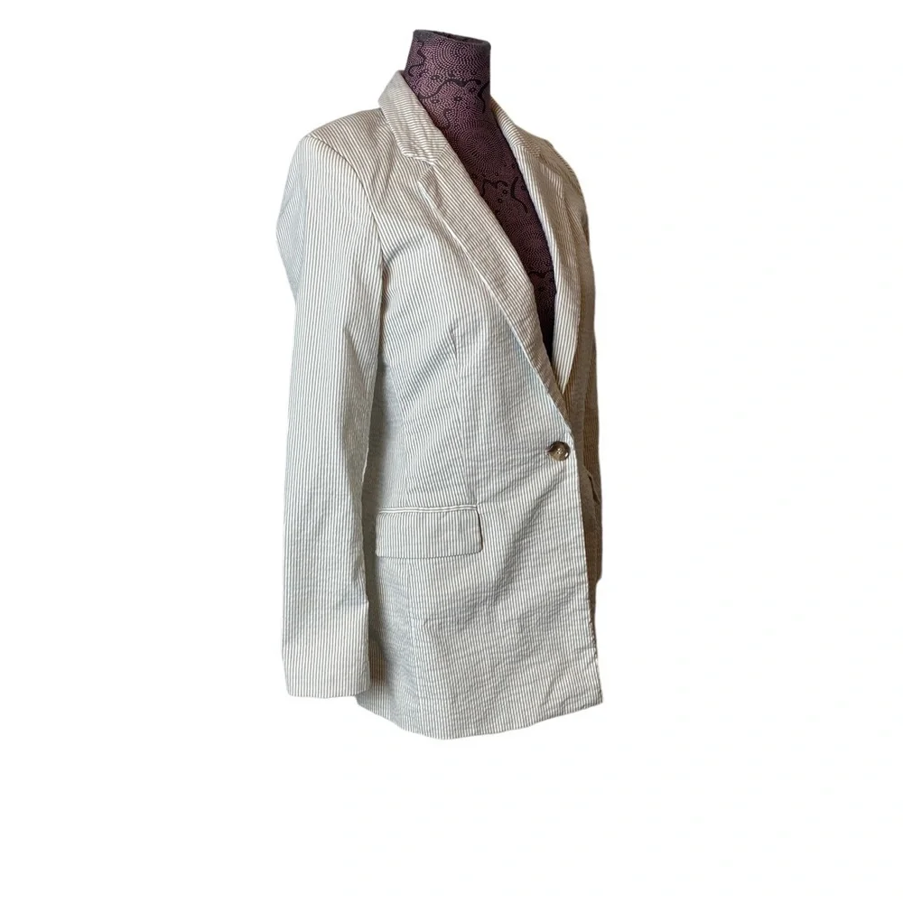 Joie White Striped Blazer - Picture 2 of 6